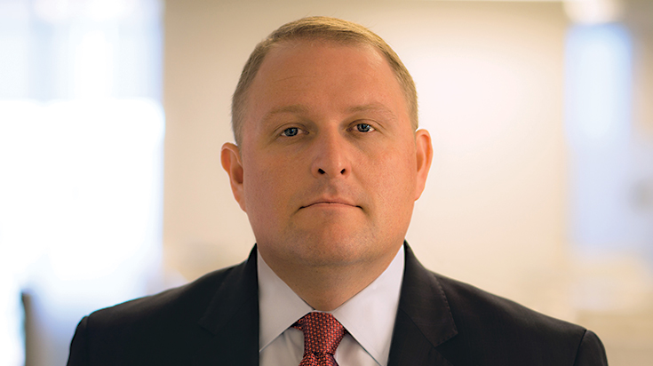 Image of Dustin R. Jones, a partner and construction law attorney at Finch, Thornton & Baird, LLP.