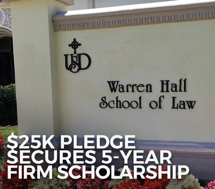 $25K Pledge Secures 5-Year Firm Scholarship.
