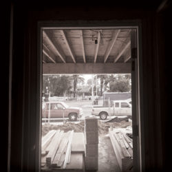 Habitat for Humanity Build Day_looking through door frame.