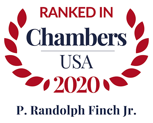 Ranked in Chambers USA 2020 logo for P. Randolph Finch Jr.