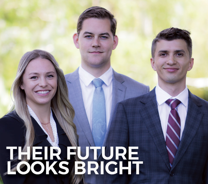 Their Future Looks Bright_Mariah Emmons, Matthew Seeley, and Jacob Ragan.