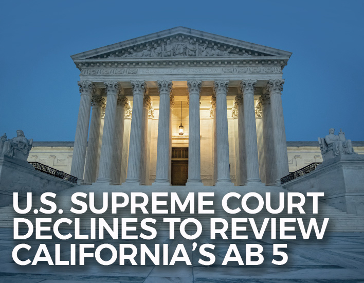 US Supreme Court at dusk.