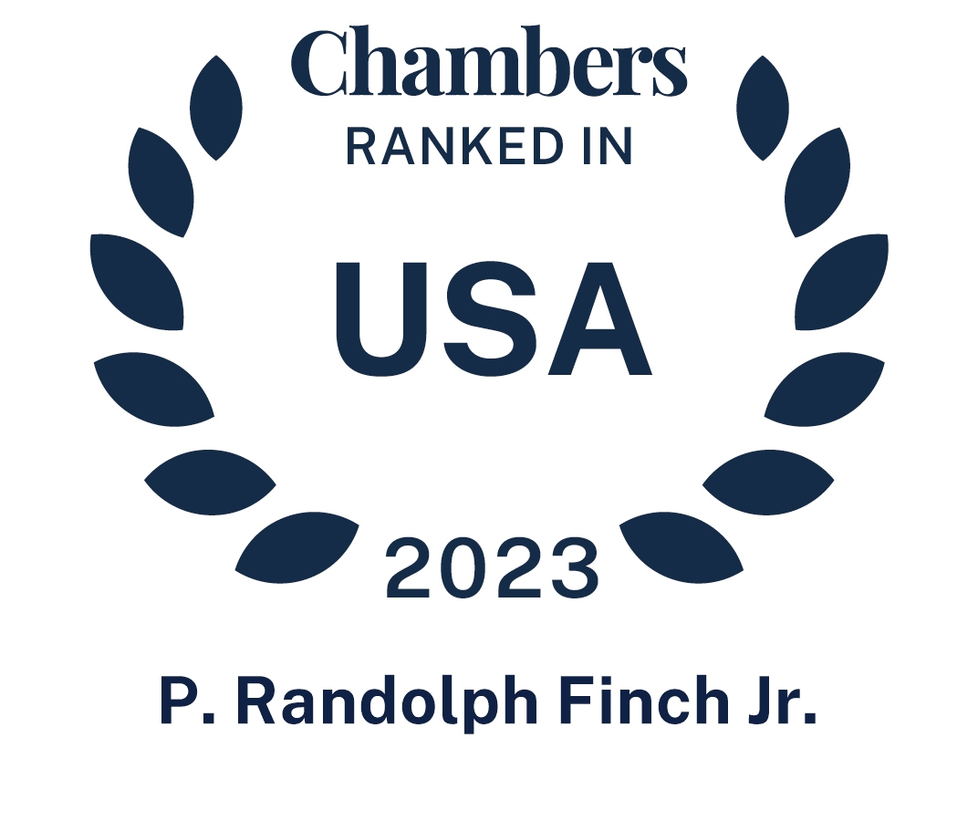 Chambers Ranked in 2023 USA Guide badge for P. Randolph Finch Jr.