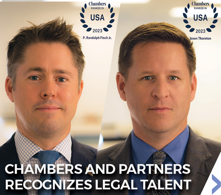 Finch, Thornton & Baird, LLP Chambers and Partners Recognizes Legal Talent, P. Randolph Finch Jr. and Jason R. Thornton