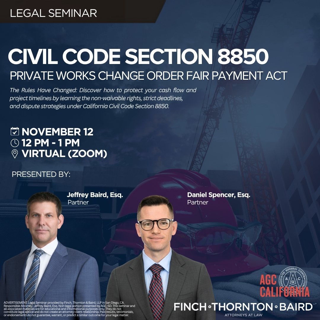 CC Section 8850 - AGC Cal 11.12
